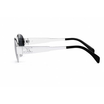 OVOIR - 6058 - Oval - Black Silver - Metal frame - Sunglasses