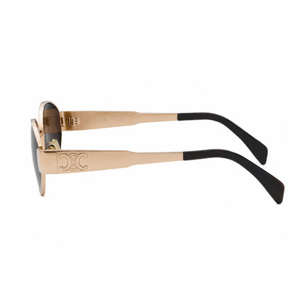 OVOIR - 6057 - Oval - Black Golden - Metal frame - Sunglasses