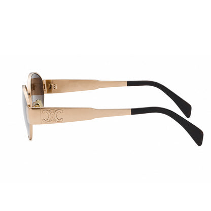 OVOIR - 6059 - Oval - Brown Golden - Metal frame - Sunglasses