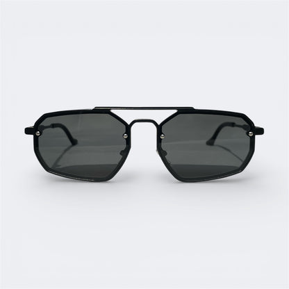 Monarch - 2520 - Black - Octagon - Metal - sunglasses