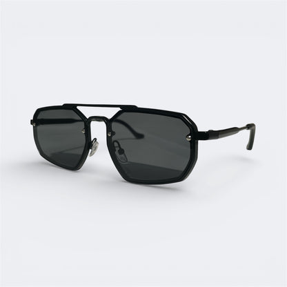 Monarch - 2520 - Black - Octagon - Metal - sunglasses