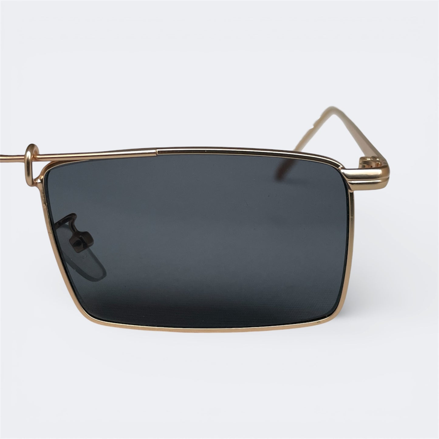 2522 - Golden Black - Rectangle - Metal - sunglasses