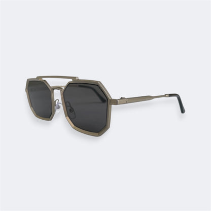 6829 - Silver - Octagon - Metal - sunglasses