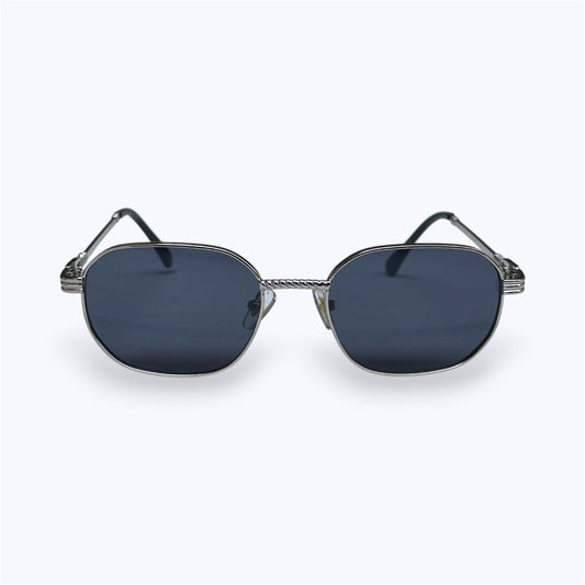 6836 - Silver - Hexagon - Metal - sunglasses