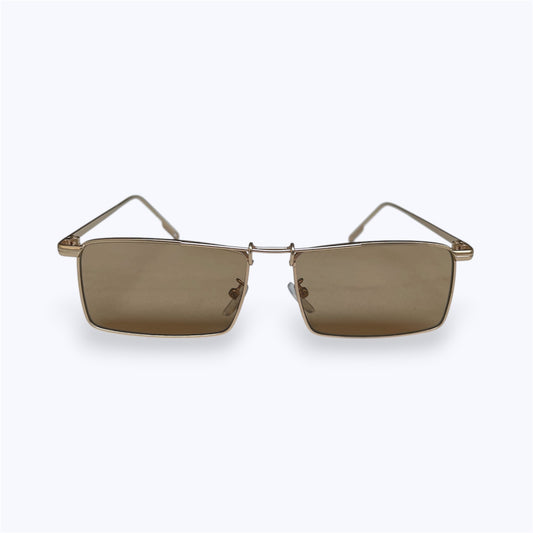 6838 - Rose Gold - Rectangle - Metal - sunglasses