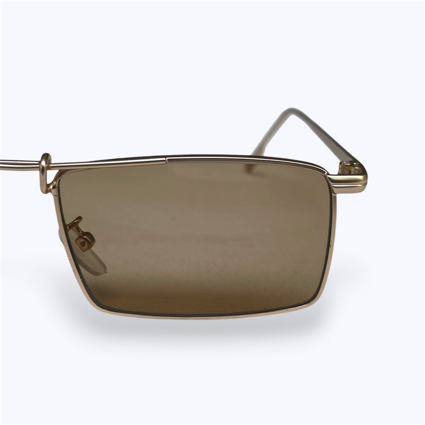 6838 - Rose Gold - Rectangle - Metal - sunglasses