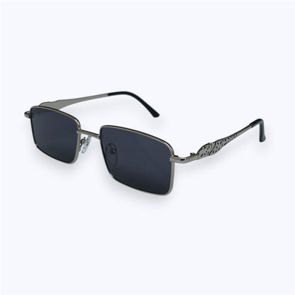 6835 - Silver - Rectangle - Metal - sunglasses