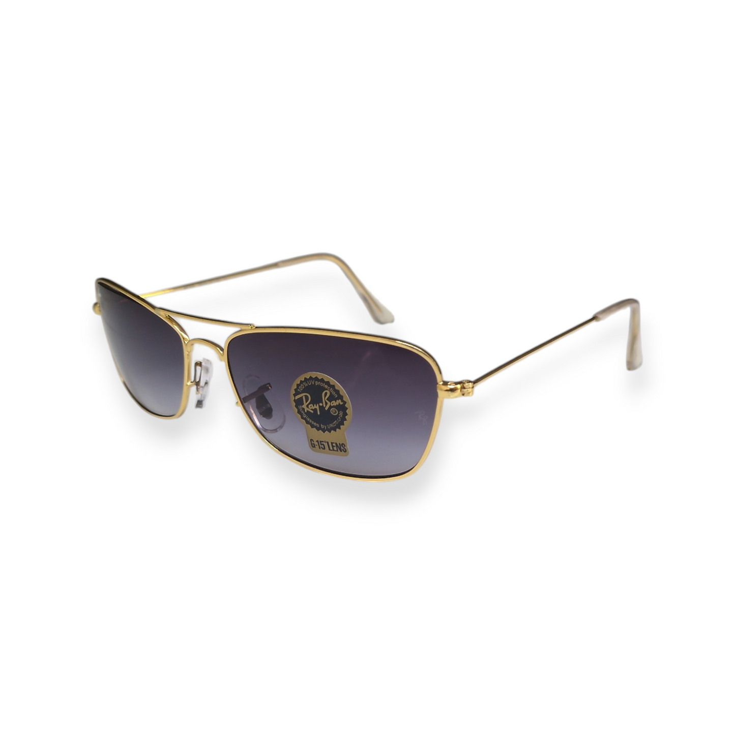 6839 - RB-Golden - Rectangle - Metal - sunglasses